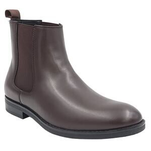 Alfani Men Luka 2 Pull On Chelsea Boots Size US 13M Brown Faux Leather